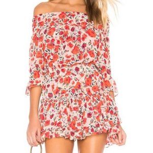 MISA Los Angeles Darla Off the Shoulder Dress Floral